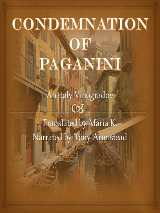 Title details for Condemnation of Paganini by Anatoly Vinogradov - Wait list